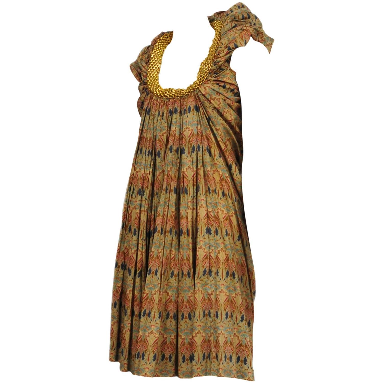 2007 The Printed Dress junya printed necklace dress 2007 for sale at 1stdibs 2007 The Printed Dress junya printed necklace dress 2007 for sale at 1stdibs