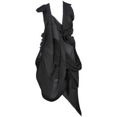 Junya Black Chiffon Drape Dress 2010