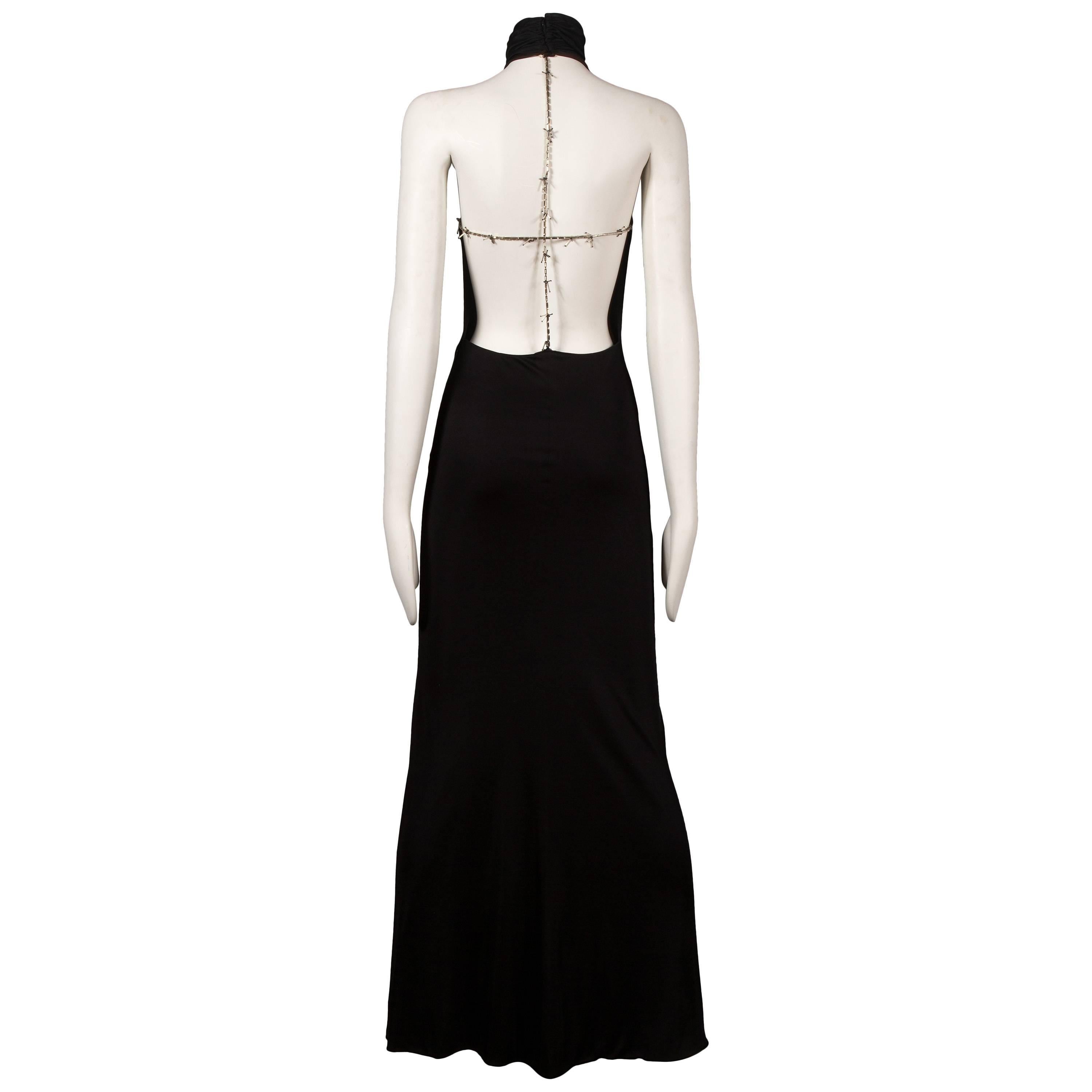 Gianni Versace backless evening dress, circa 1998