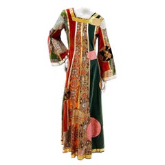 Angelo - Robe en maille patchwork, automne 1969