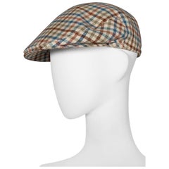 Hermes tweed flat cap, circa 1970s