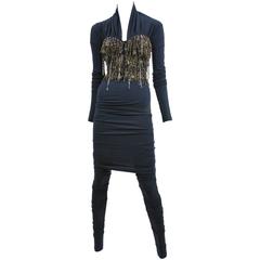 Dolce Blue Jeweled Bustier & Legging Set 9
