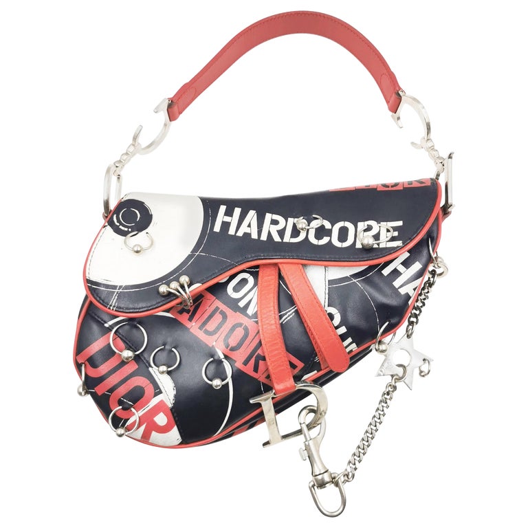 Christian Dior by John Galliano Hardcore Piercing Punk Star Saddle Bag ...