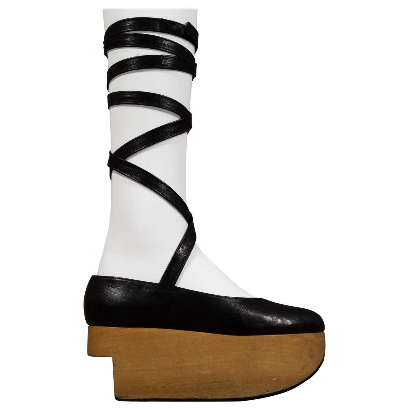 Vivienne Westwood black leather 'Rocking Horse' shoes, circa 1980s (SZ ...