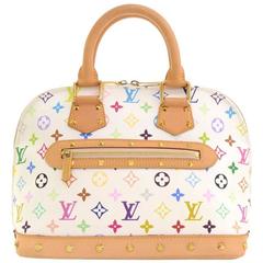 Louis Vuitton, Monogram Canvas Alma Multicolor Blanc, ru…