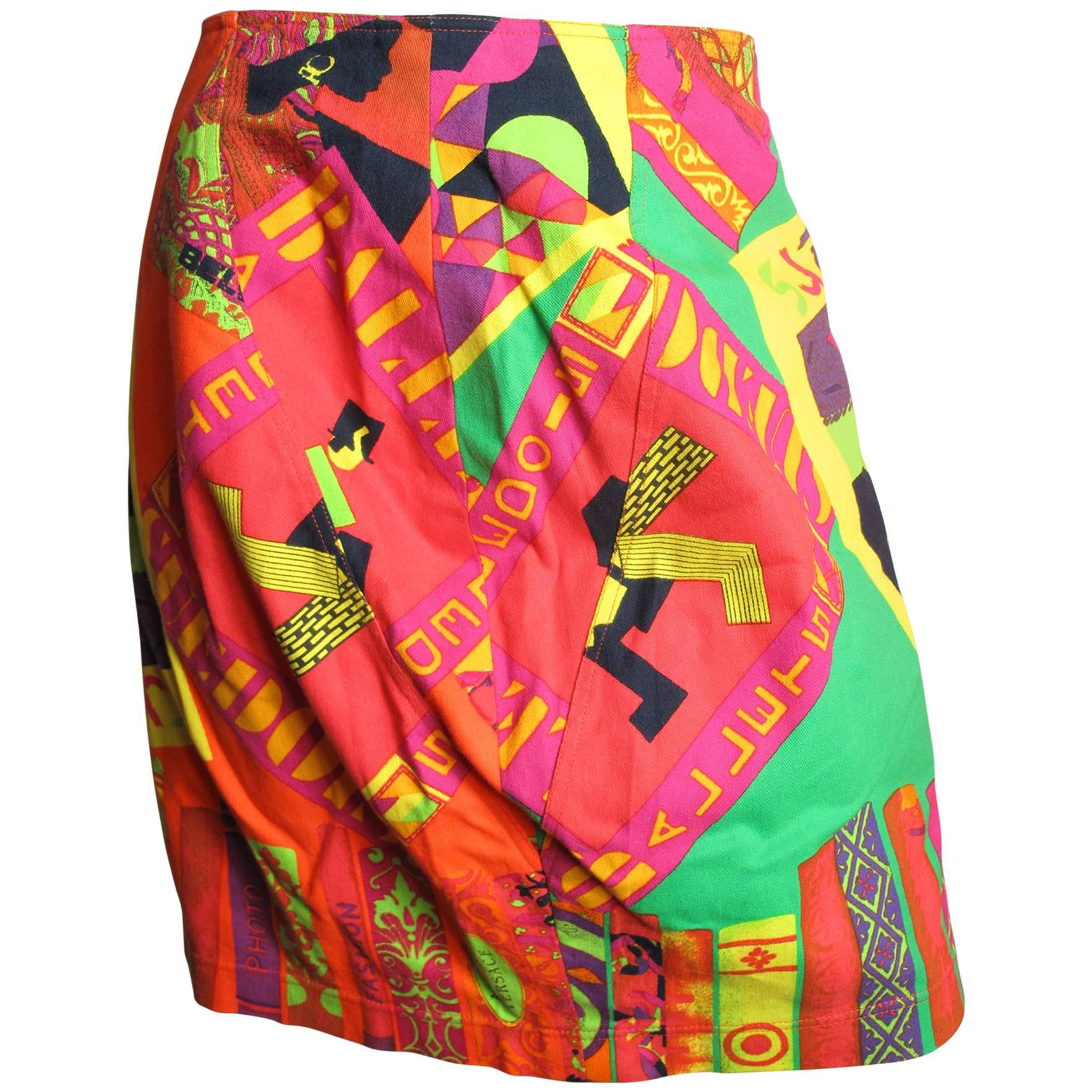 Istante Versace Hockney Skirt - sale
