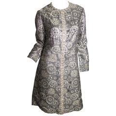 Adele Simpson Brocade and Rhinestone Dress 5