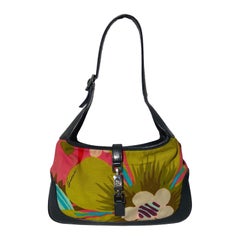 Retro Gucci by Tom Ford 1999 Spring Floral Jackie Shoulder Bag