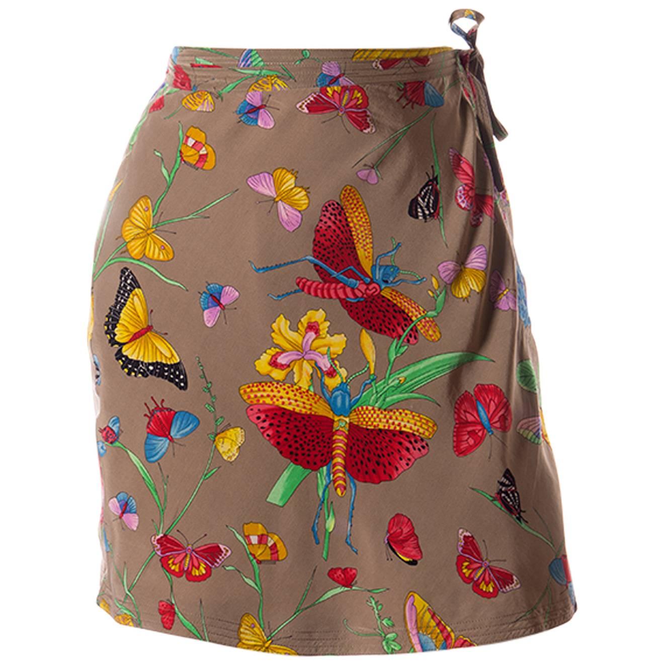 Gianni Versace Butterfly Wrap Skirt