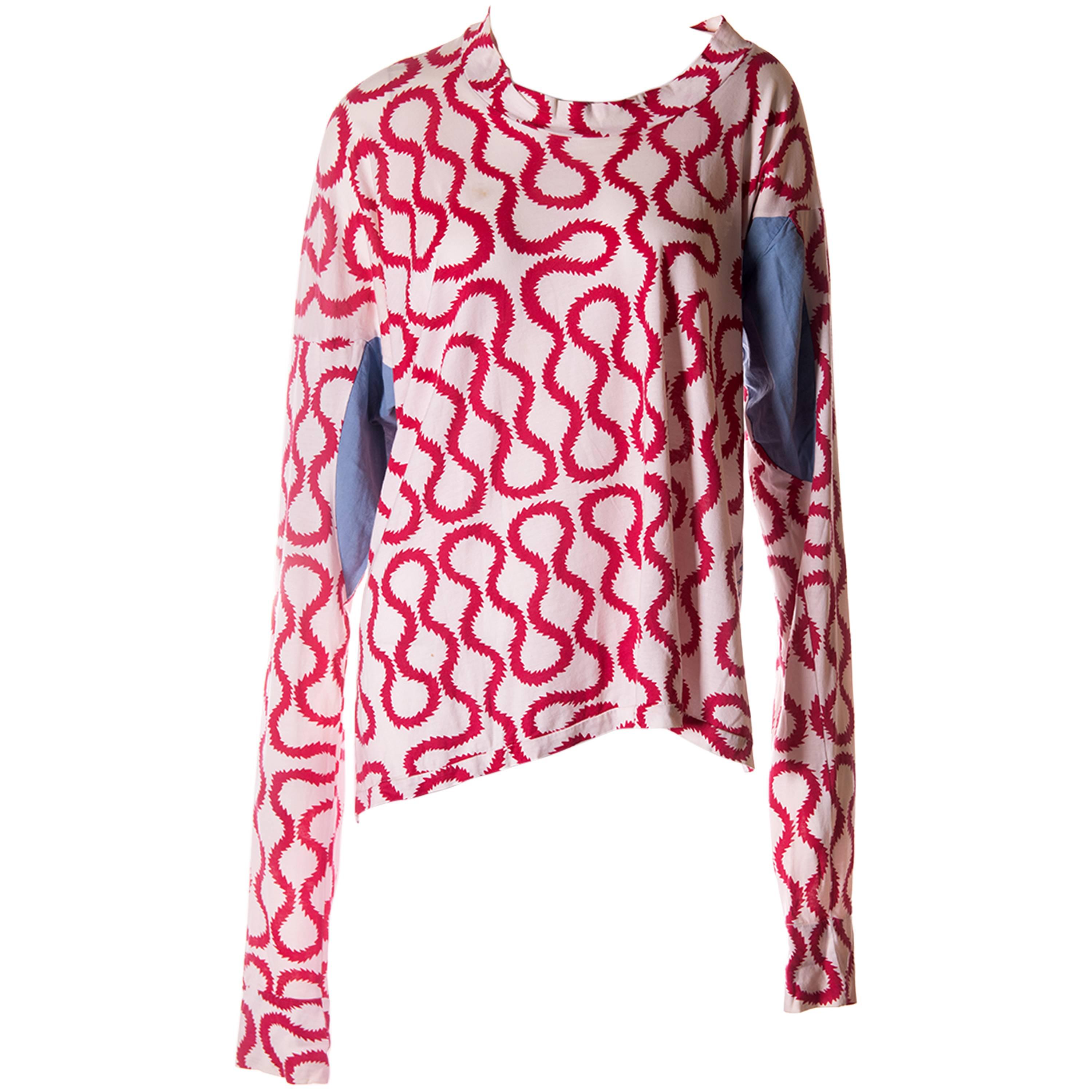 Vivienne Westwood World's End Iconic Squiggle Print Top