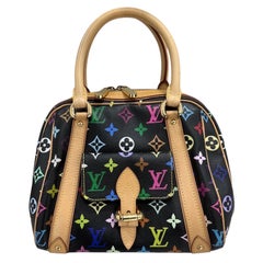Priscilla GM Takashi Murakami Mehrfarbige Ledertasche mit Henkel oben