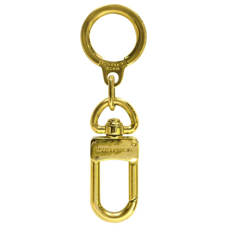 Louis Vuitton Pochette Extender Gold Key Ring For Sale at 1stDibs