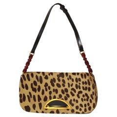 Dior 2000s Malice Leopard Calf Leather BaguetteThe Bag