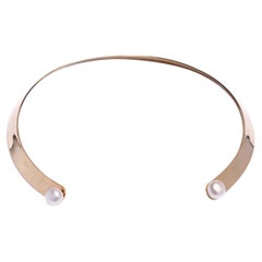 Double Pearl Choker Plated on Brass