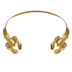Lobster Choker Necklace Plated on Brass