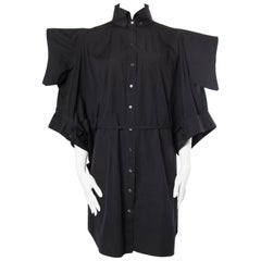 Alexander McQueen Kimono Sleeve Cocoon Shirt Dress