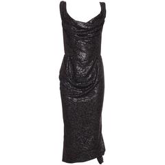 Vivienne Westwood Gold Label Black Sequined Evening Dress, Autumn - Winter 2011