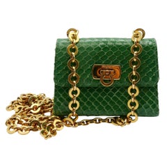 SALVATORE FERRAGAMO Green Cross Body Micro Bag