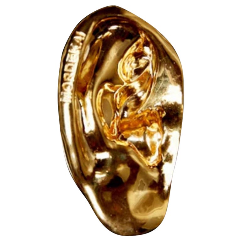 24K Yellow Gold Original Gold Ear Cuff For Sale at 1stDibs