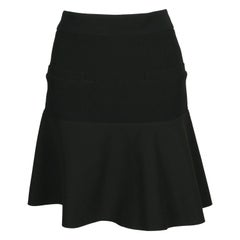 2012 CELINE by Phoebe Philo black trumpet hem RUNWAY skirt