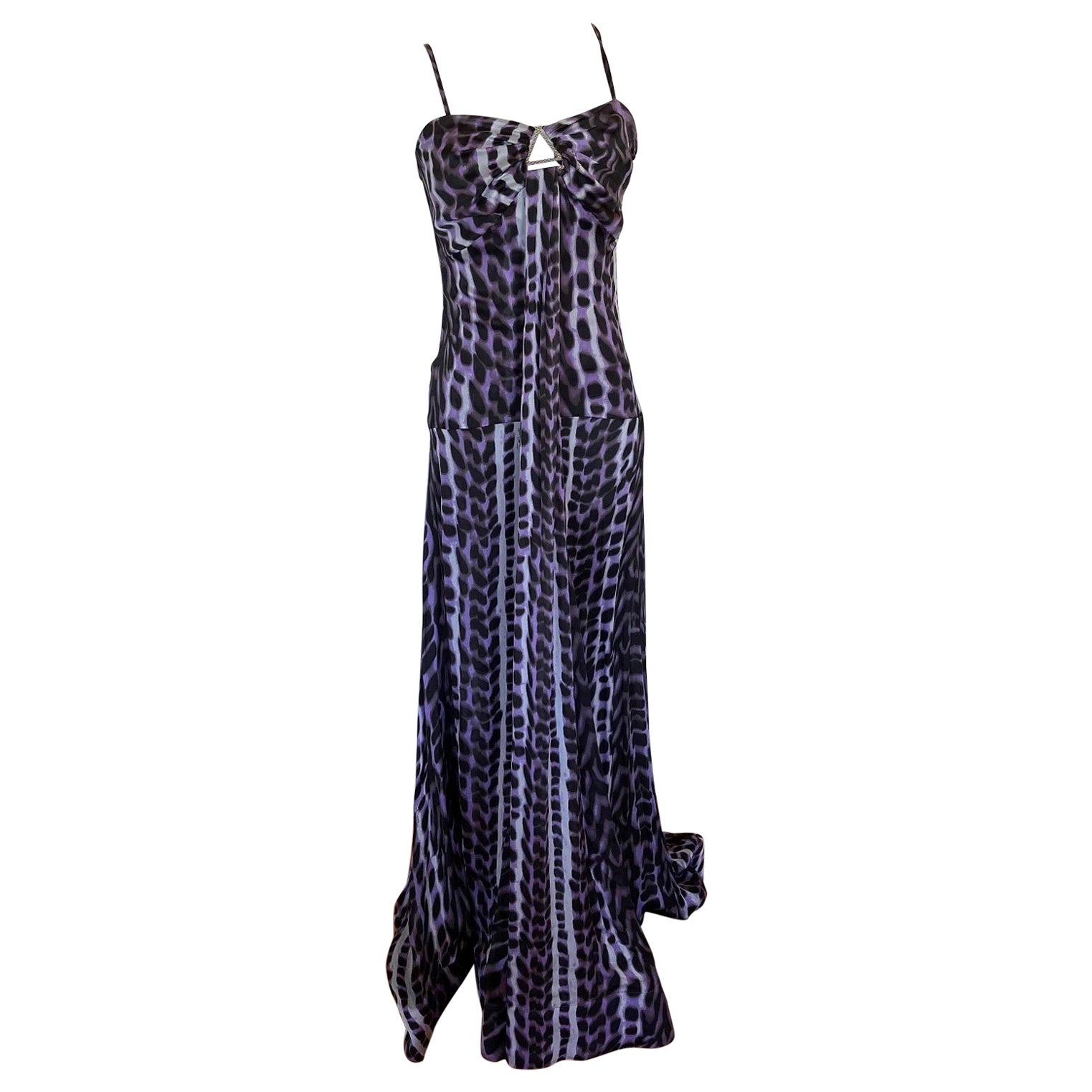 Roberto Cavalli for Just Cavalli Zebra Print Corset Dress For Sale at