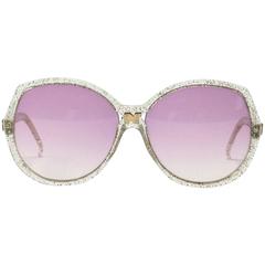 Nina Ricci Gold and Glitter Vintage Sunglasses