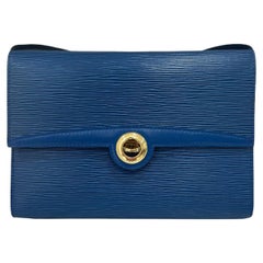 Louis Vuitton Arche PM Blue Epi Leather Shoulder Bag