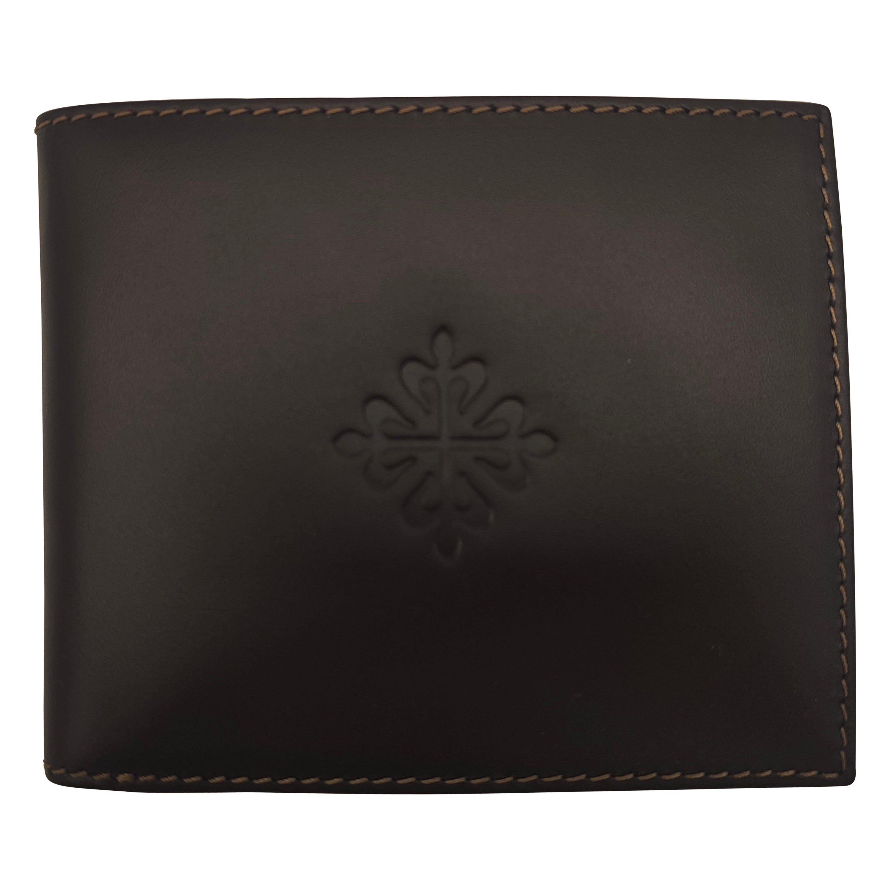 Patek Philippe Brown leather wallet For Sale