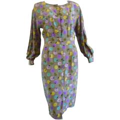 1990s Valentino Miss V Silk Dress (46 Itl)