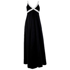 1969 Rudi Gernreich Iconic Cross-Your-Heart Knit Modernist Maxi Dress w/Tags
