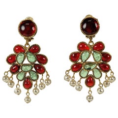 Chanel Anglo Indian Moghul Earrings, Maison Gripoix