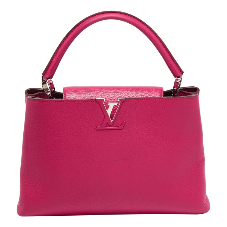 Louis Vuitton Capucines mm Taurillon Leather Pink