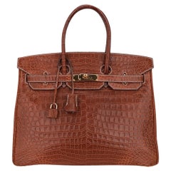 Brown Top Handle Bags