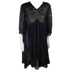 Stella McCartney Black Eyelet Dress 4