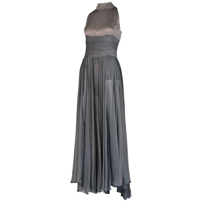 Chloe by Stella McCartney Gray Evening Gown For Sale at 1stDibs | chloe ...