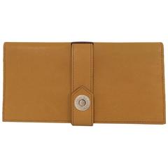 2008 Hermes Dimitri Long Wallet Buffle Leather in Curry 6