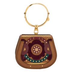 Chloe Multicolor Leather and Suede Nile Bracelet Crossbody Bag