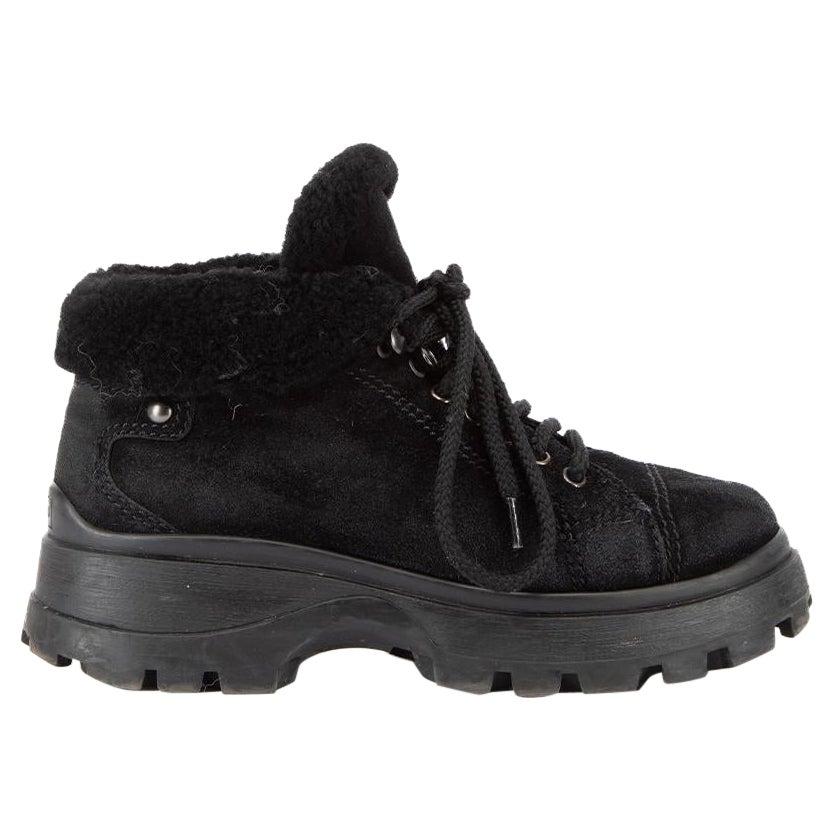 Miu short Boots Black Vegetable Blended Cowhide