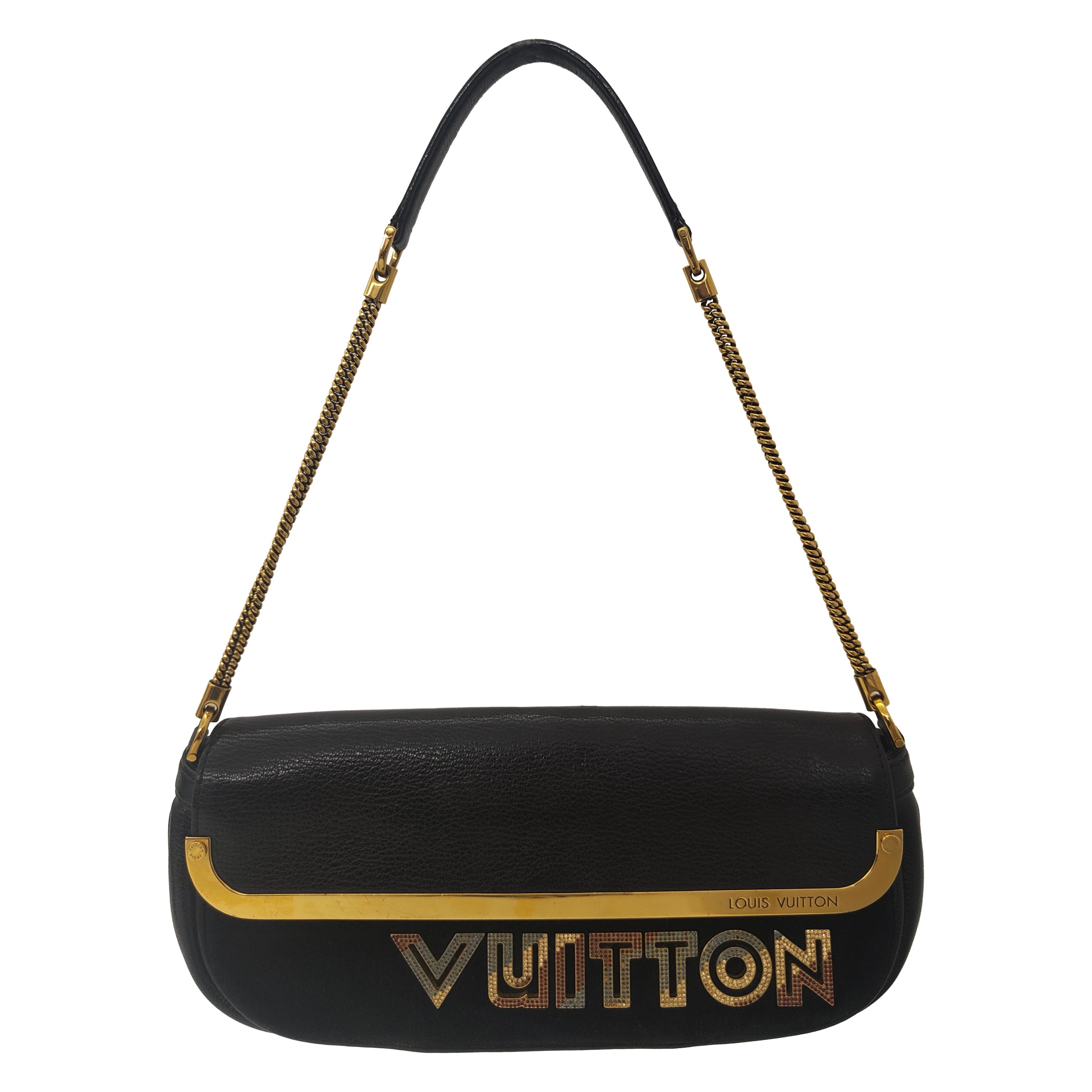 Schwarze Umhängetasche von Louis Vuitton mit Pochette