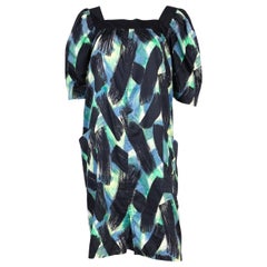 Vintage Yves Saint Laurent YSL Cotton Printed Dress