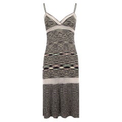 Missoni Women's Striped Strap Knit Knee Length Dress