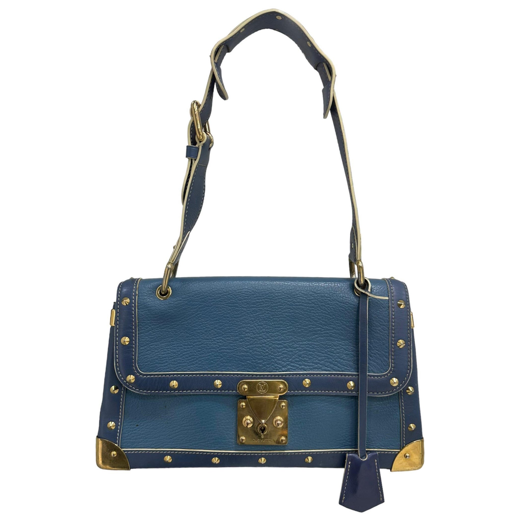 Louis Vuitton Le Talentueux Blue Suhali Leather Top Handle Bag