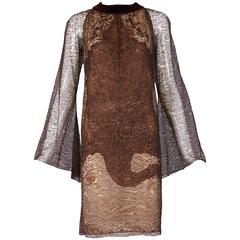 Vintage 1990's Jean Paul Gaultier Illusion Mini Dress Featuring a Dragon 11