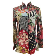 Moschino fashOn fashOff multicoloured viscose shirt