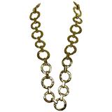 Yves Saint Laurent YSL Vintage Chunky Gold Toned Necklace and Belt