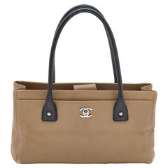 Chanel Beige Leather Small Cerf Executive Bag