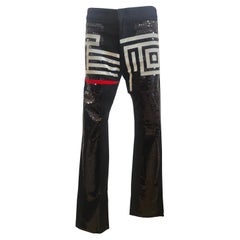 Pantalon en sequins noirs Gianfranco Ferre