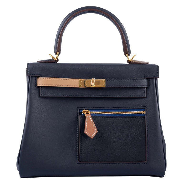 Hermès Kelly Depeche 25 Etoupe Togo With Silver Hardware - AG