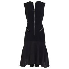 Versace black zipper dress 11