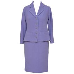 CHANEL Levander Lilac  Tweed Suit   Mint